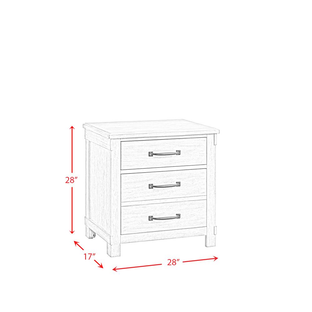 Picket House Furnishings Jack 2-Drawer Nightstand with USB Ports. Picture 3