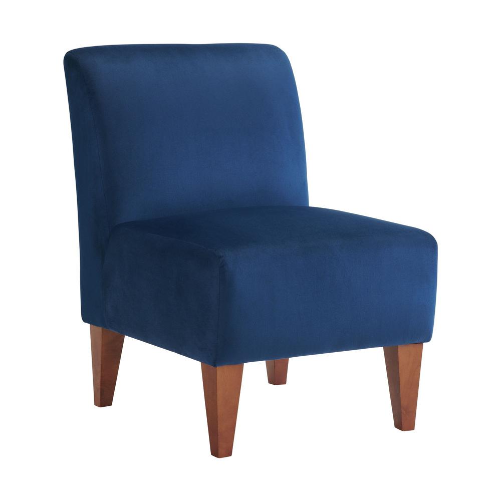 Picket House Furnishings Elizabeth Slipper Chair in Navy. The main picture.