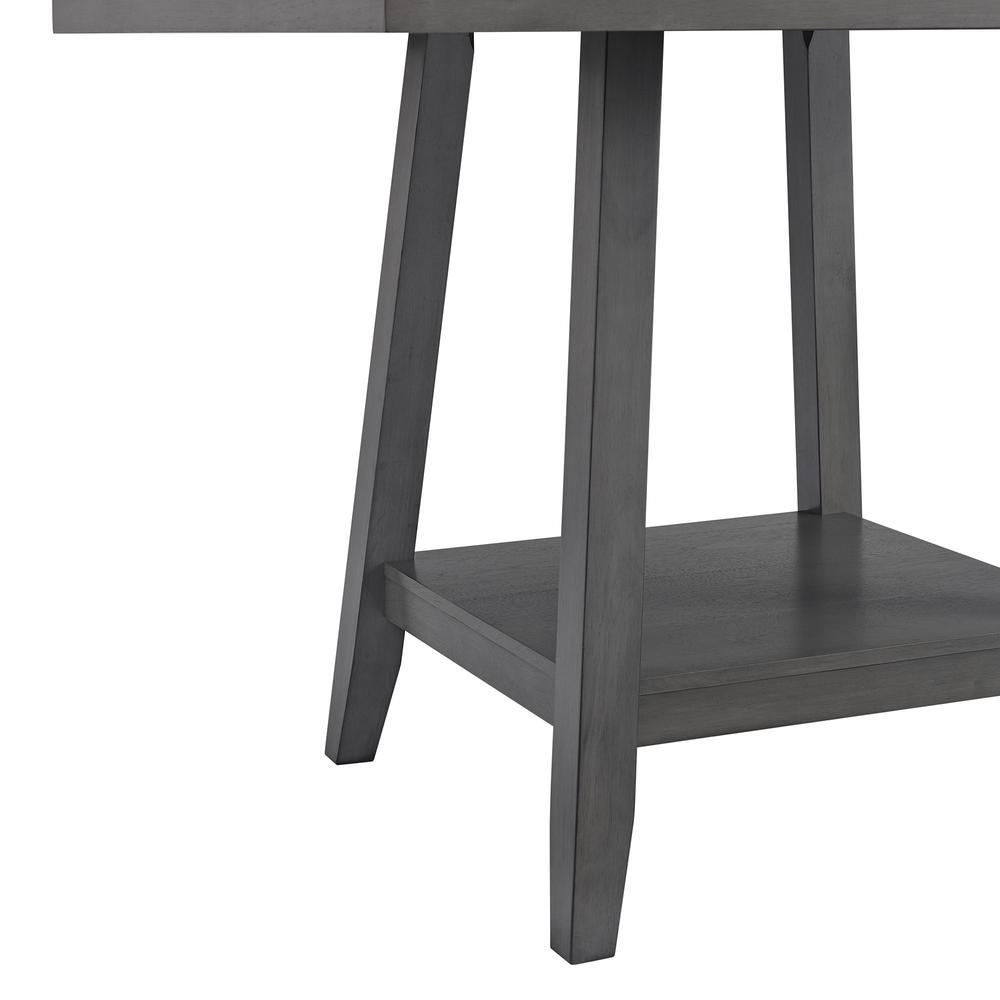 Hester Square Counter Table with Lazy Susan in Grey. Picture 5