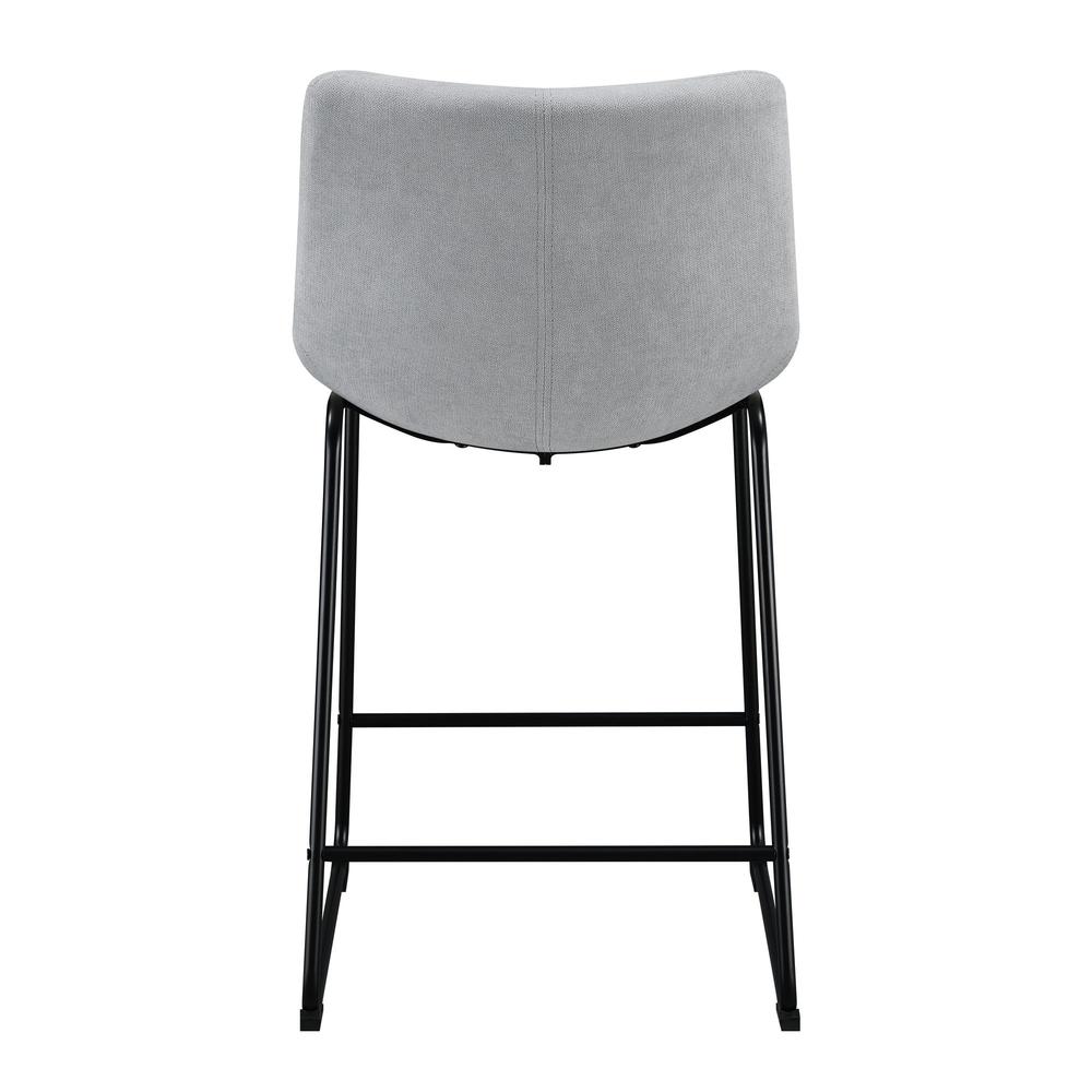 Picket House Furnishings Richmond 25" Counter Stool in Linen Grey. Picture 7