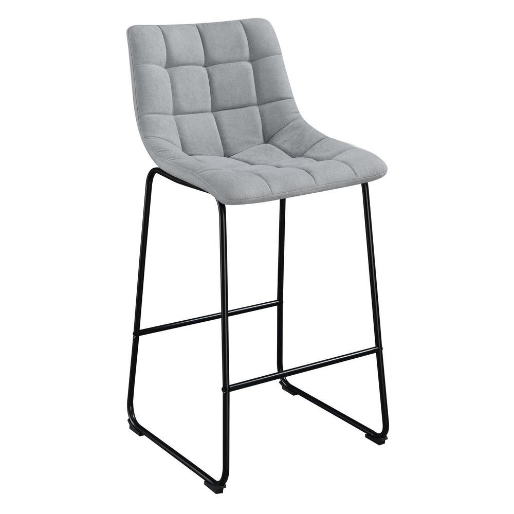 Picket House Furnishings Richmond 30" Bar Stool in Linen Grey. Picture 4