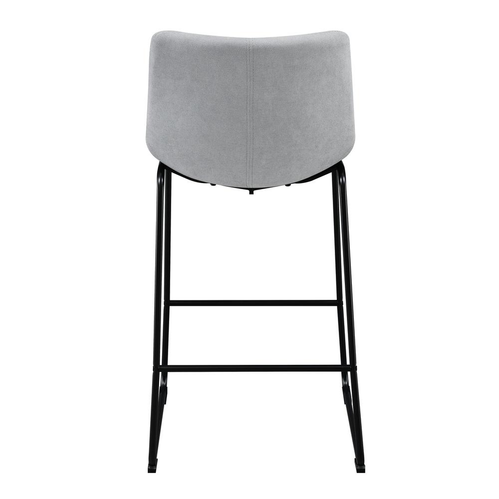 Picket House Furnishings Richmond 30" Bar Stool in Linen Grey. Picture 7