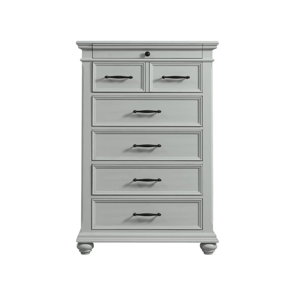 Picket House Furnishings Brooks 6-Drawer Chest in Grey. Picture 4