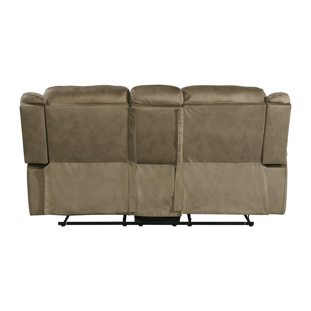 Tasso Motion Loveseat with Console in T101 Brown. Picture 5