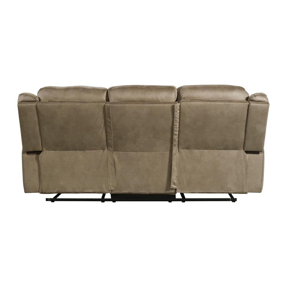 Tasso Motion Sofa with Dropdown in T101 Brown. Picture 5