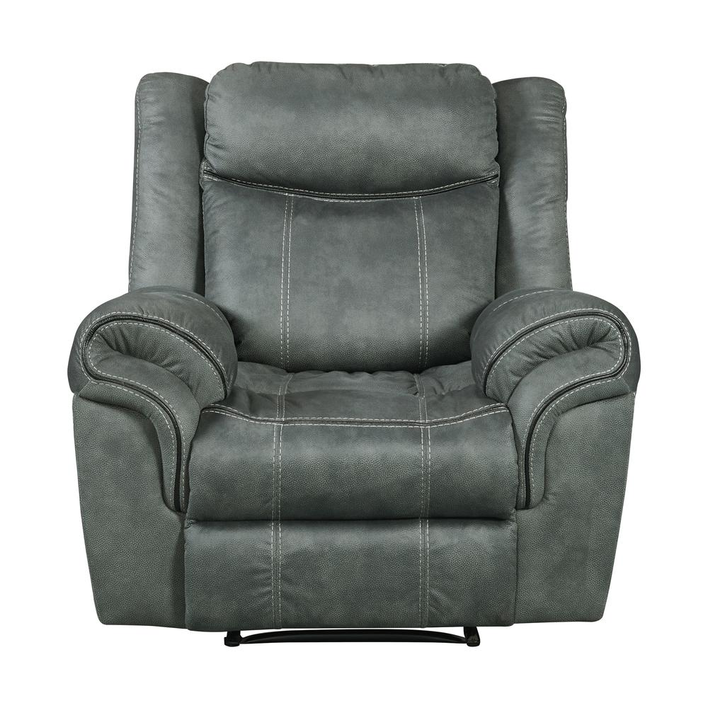 Tasso Glider Recliner in FB367 Charcoal. Picture 1