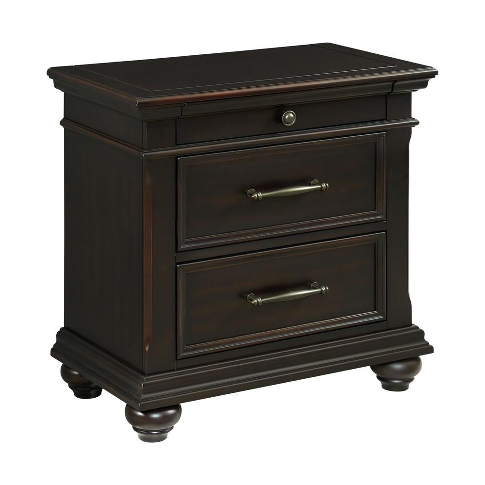 Picket House Furnishings Brooks 3-Drawer Nightstand with USB Ports. Picture 1