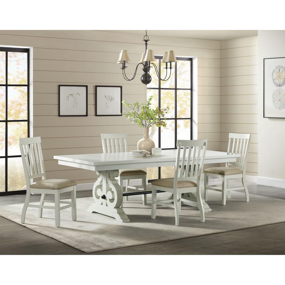 Picket House Furnishings Stanford Dining Table in White. Picture 2