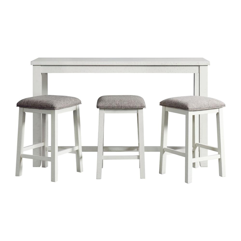 Picket House Furnishings Stanford Multipurpose Bar Table Set in White. Picture 4