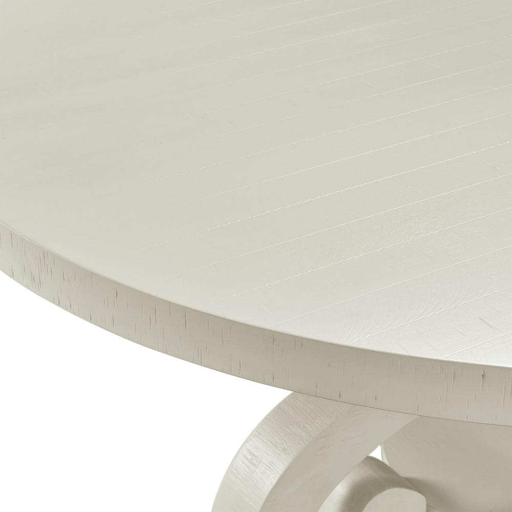 Picket House Furnishings Stanford Round Dining Table in White. Picture 7