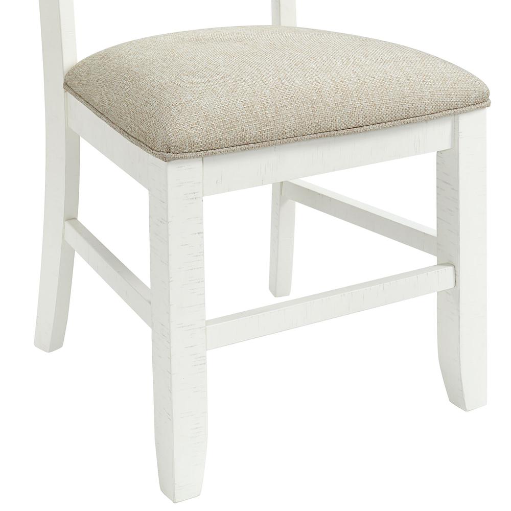 Picket House Furnishings Stanford Wooden Swirl Back Side Chair Set in White. Picture 10
