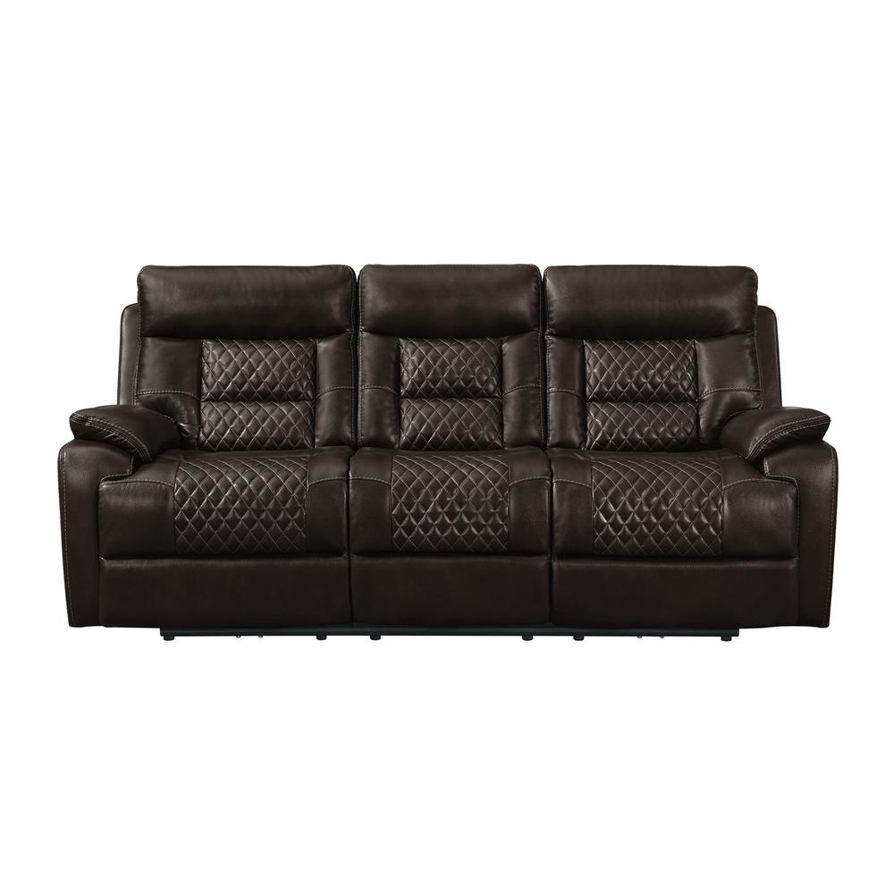 Campo Power Motion Sofa with Power Motion Head Recliner in Pebble Brown. Picture 3