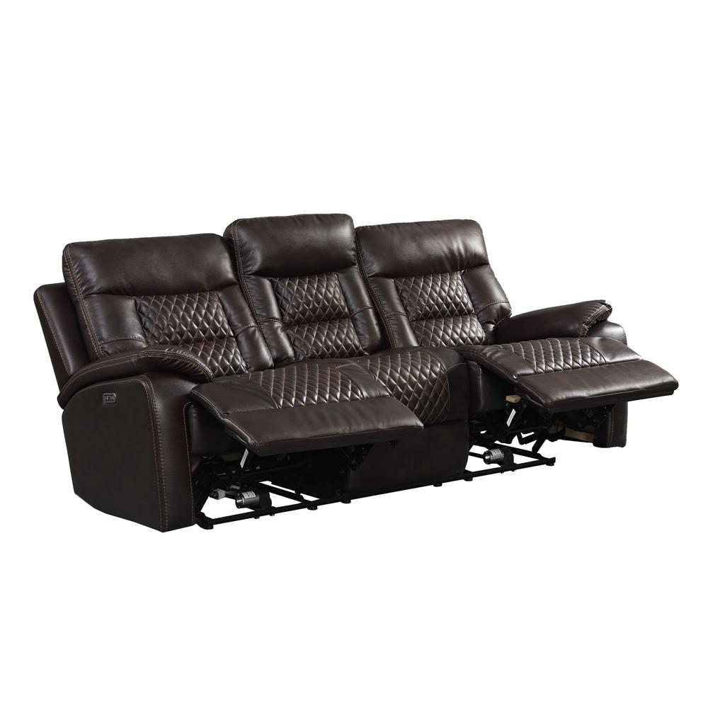 Campo Power Motion Sofa with Power Motion Head Recliner in Pebble Brown. Picture 2