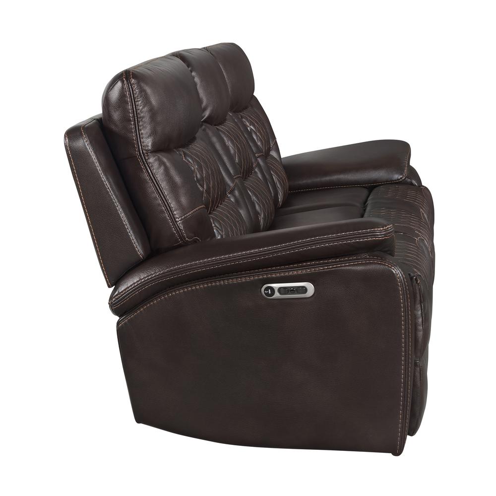 Campo Power Motion Sofa with Power Motion Head Recliner in Pebble Brown. Picture 4