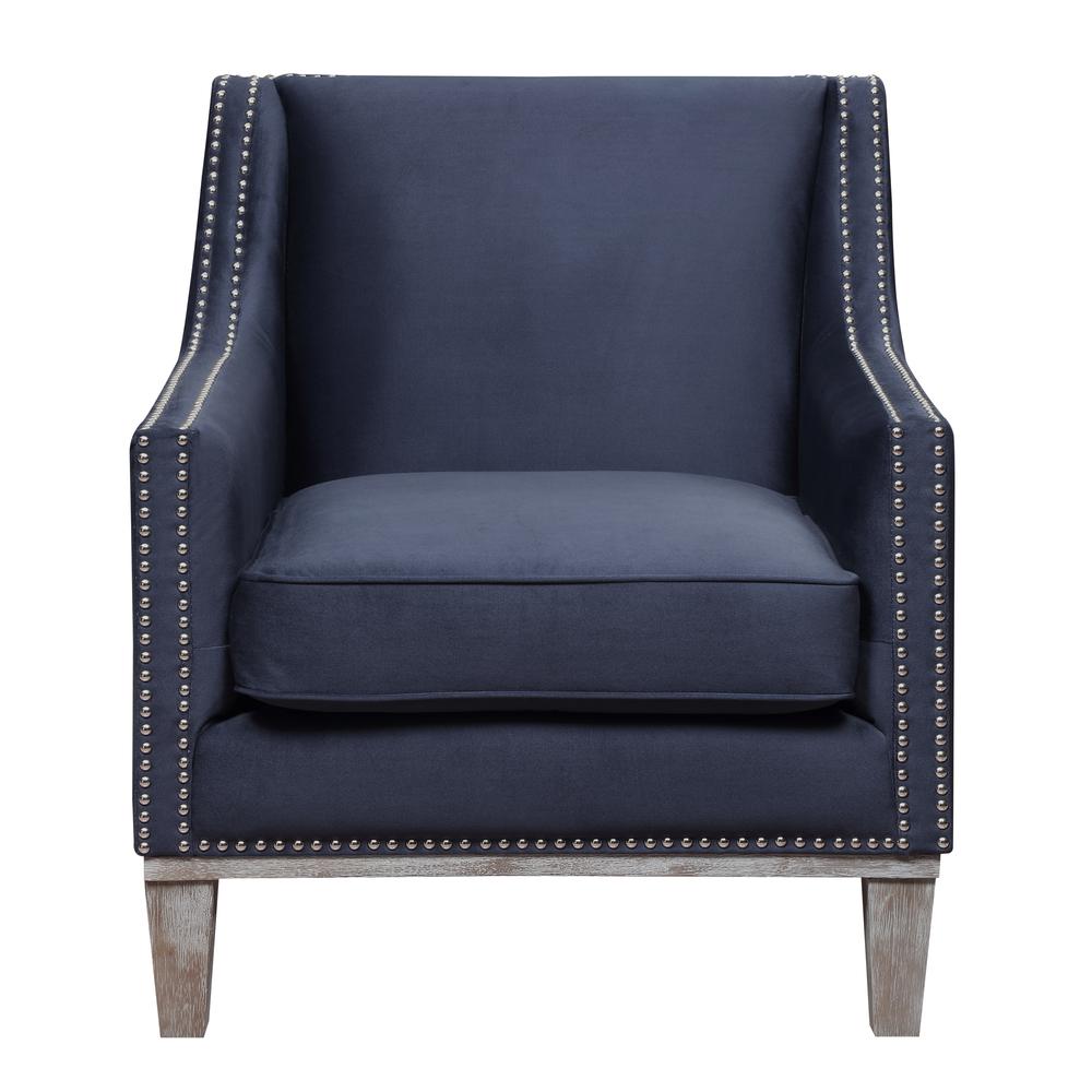 Aster Accent Chair in Navy. Picture 1