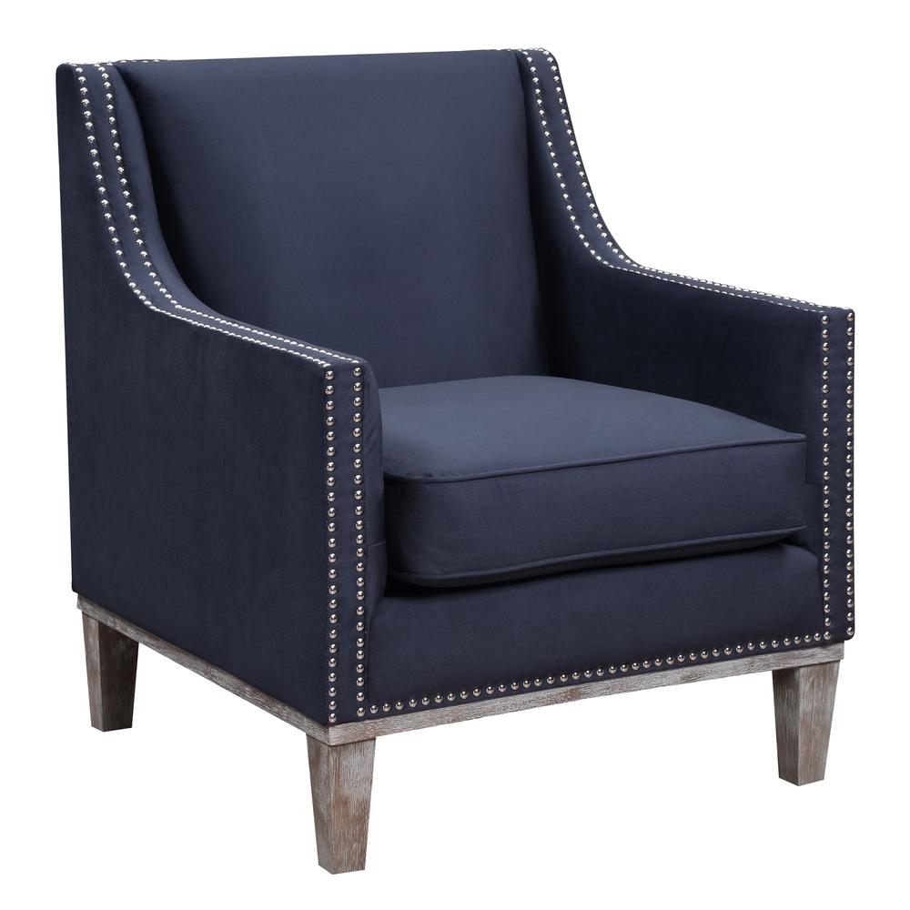 Aster Accent Chair in Navy. Picture 3