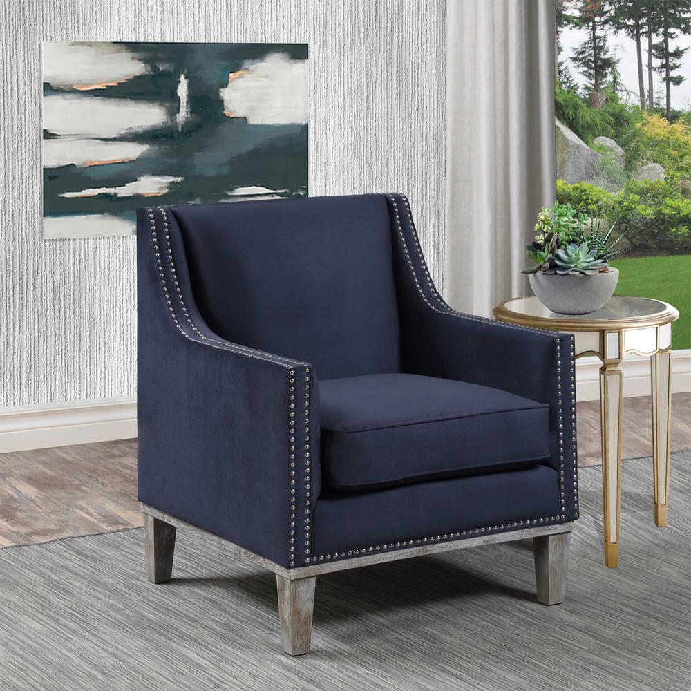 Aster Accent Chair in Navy. Picture 4