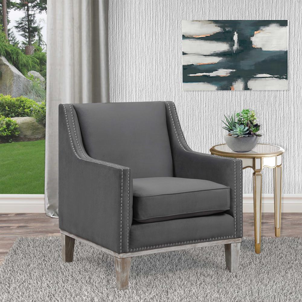 Aster Accent Chair in Charcoal. Picture 4