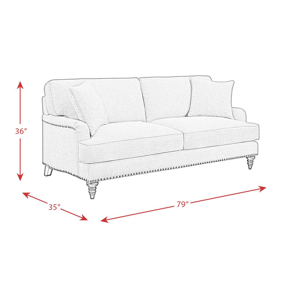 Cassandra 3PC Living Room Set-Sofa, Loveseat & Chair. Picture 10