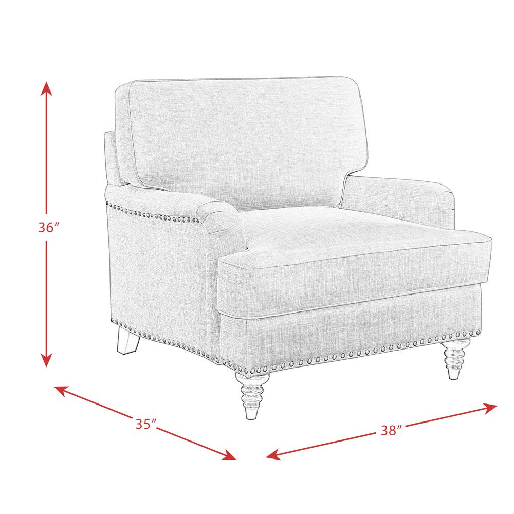Cassandra 3PC Living Room Set-Sofa, Loveseat & Chair. Picture 13