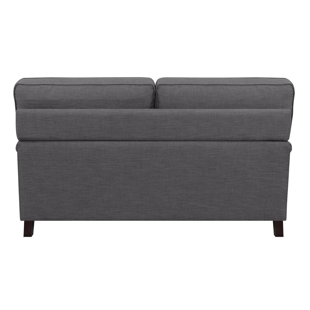 Cassandra Loveseat in Charcoal. Picture 8