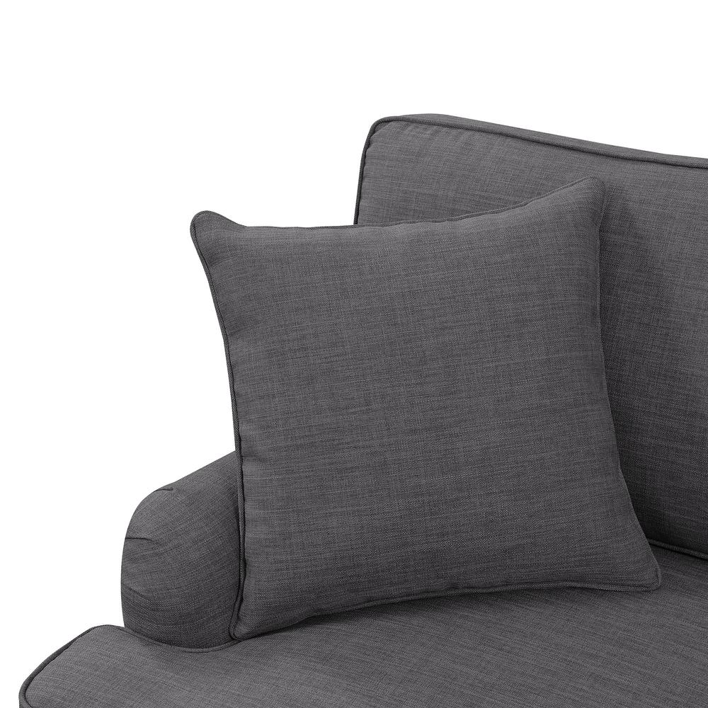 Cassandra Loveseat in Charcoal. Picture 12