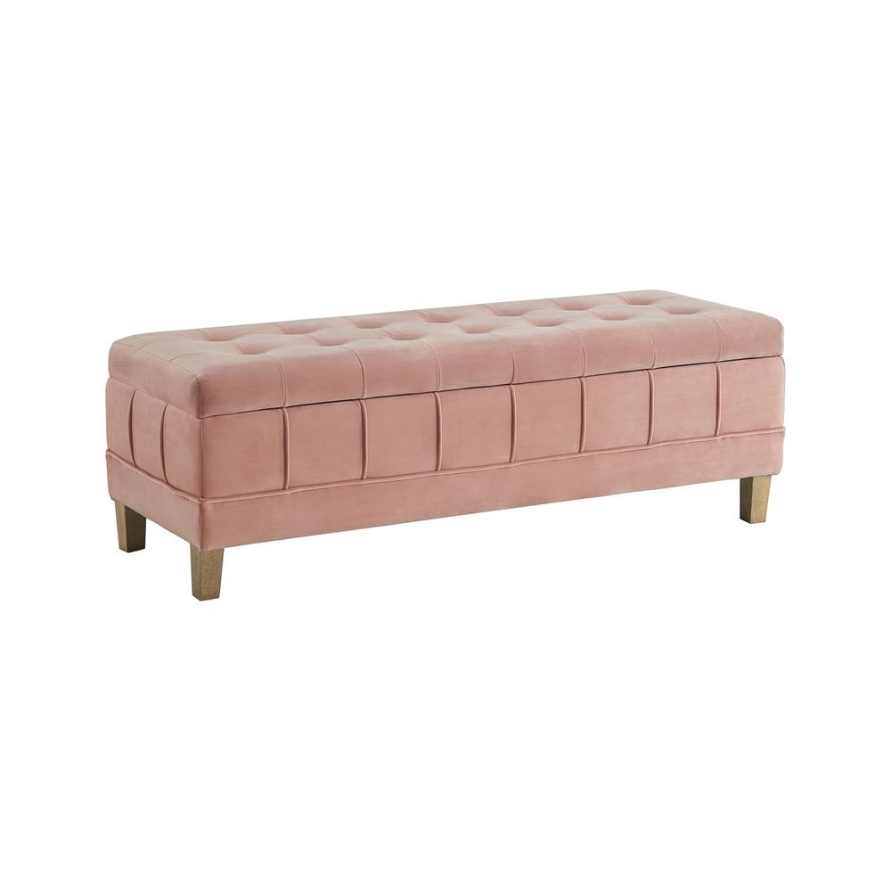 Picket House Furnishings Jude Tufted Storage Ottoman. Picture 1