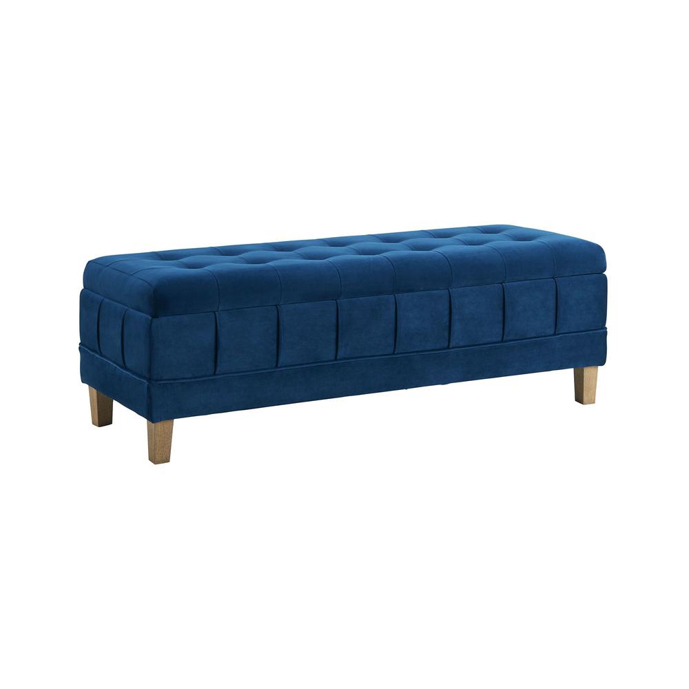 Picket House Furnishings Jude Tufted Storage Ottoman. Picture 1