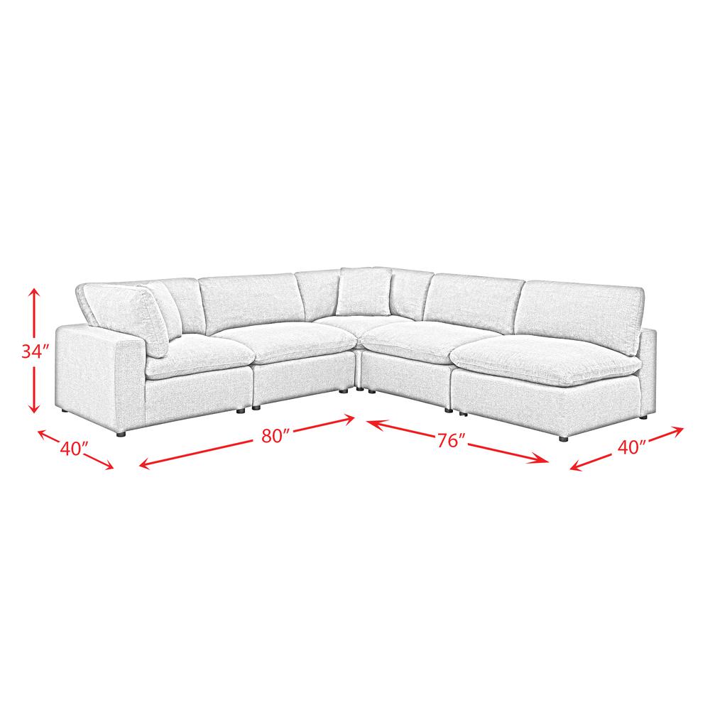 Picket House Furnishings Haven 5PC Sectional Sofa. Picture 7