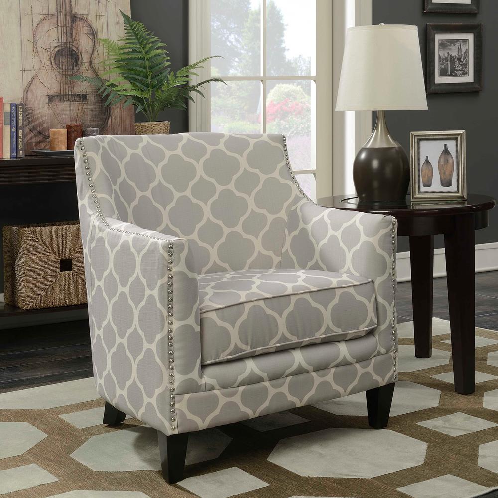 Deena Accent Chair in Dove. Picture 4