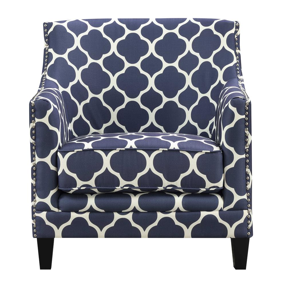 Deena Accent Chair in Marine. Picture 1