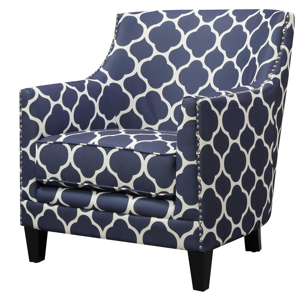 Deena Accent Chair in Marine. Picture 3