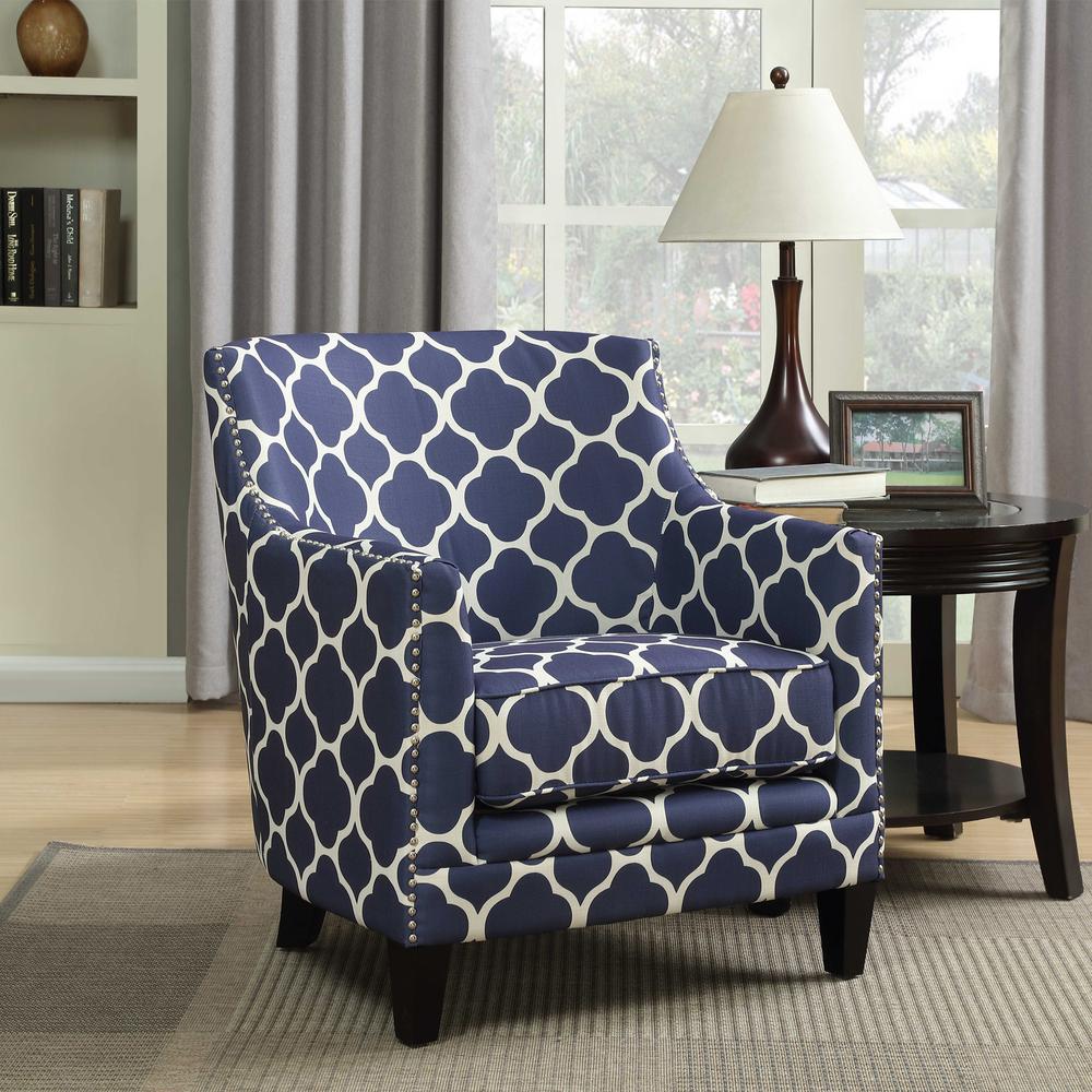 Deena Accent Chair in Marine. Picture 4