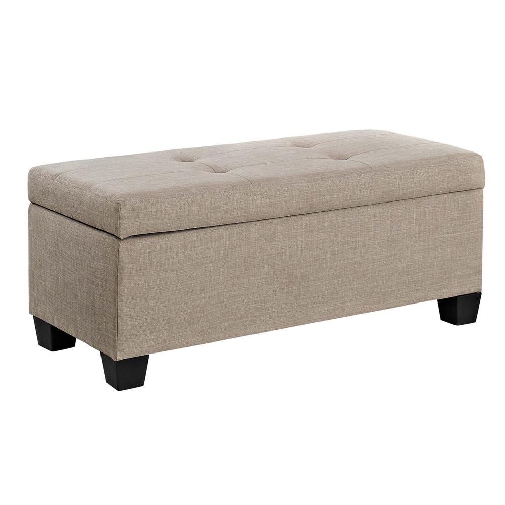 Picket House Furnishings Everett 3PK Storage Ottoman in Natural. Picture 3