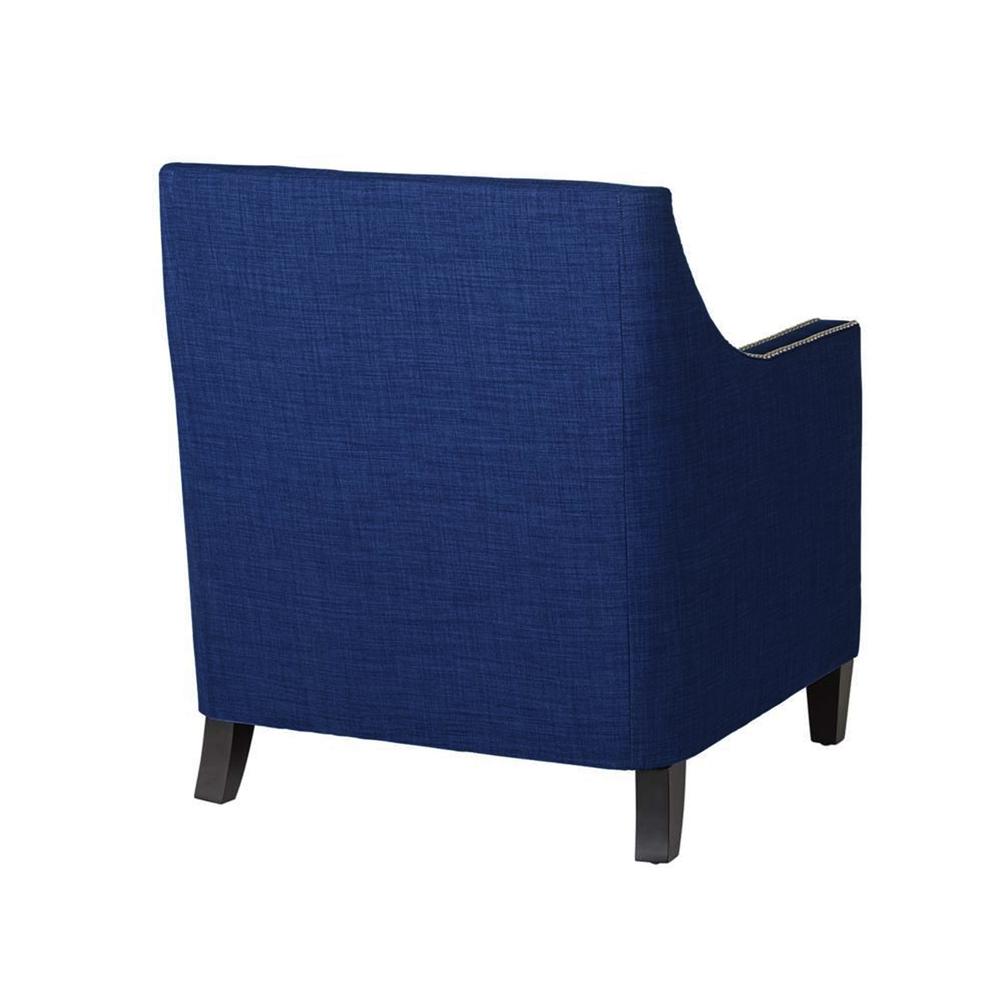 Emery Blue Chair & Ottoman. Picture 12