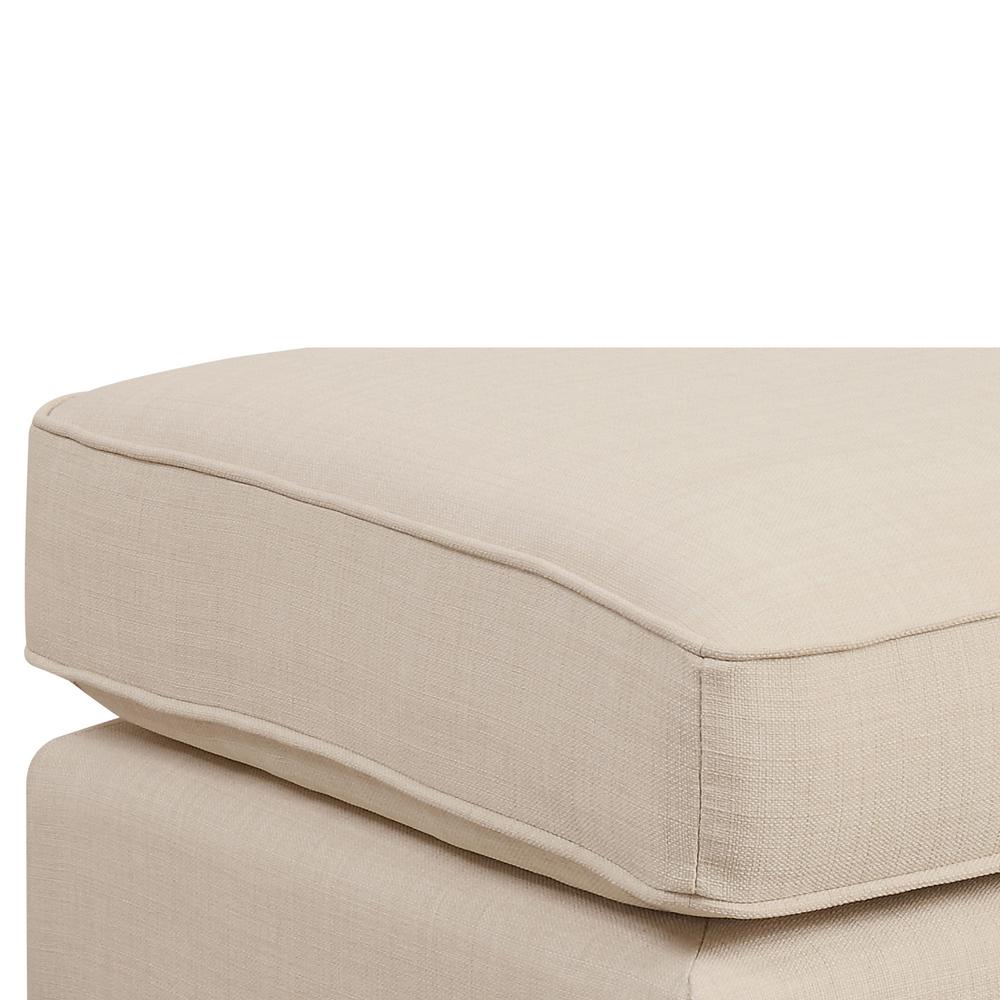 Emery Natural Ottoman. Picture 3