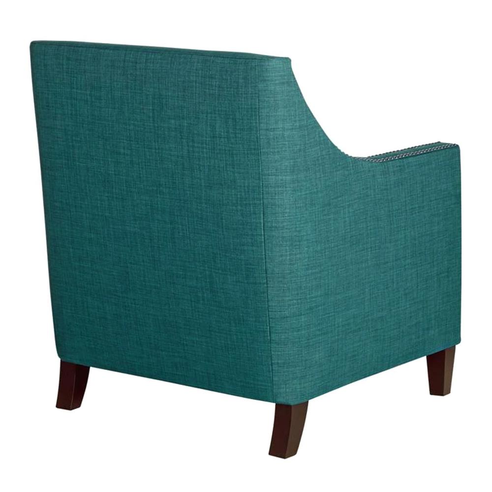 Emery Teal Chair & Ottoman. Picture 10