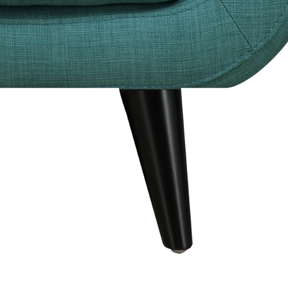 Hailey Sofa & Chair Set in Teal. Picture 3