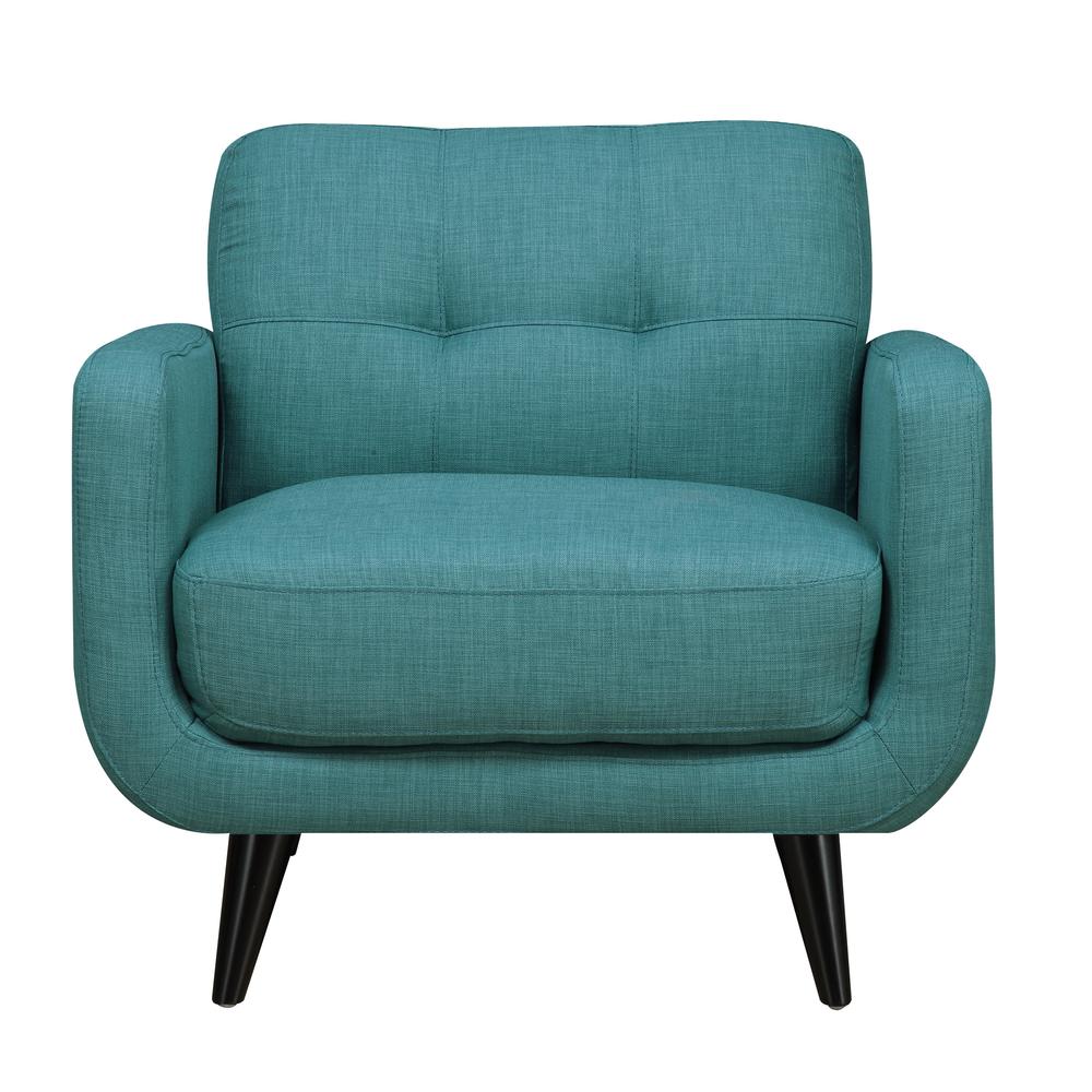 Hailey Sofa & Chair Set in Teal. Picture 11