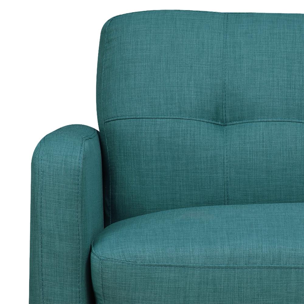 Hailey Sofa & Loveseat Set in Teal. Picture 2