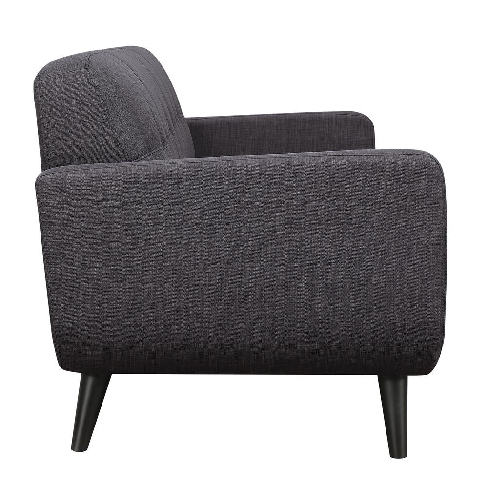 Hailey Loveseat in Charcoal. Picture 5