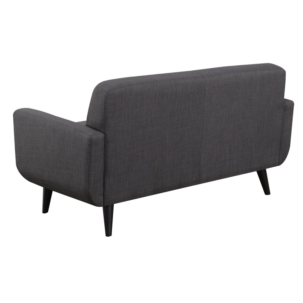 Hailey Loveseat in Charcoal. Picture 6