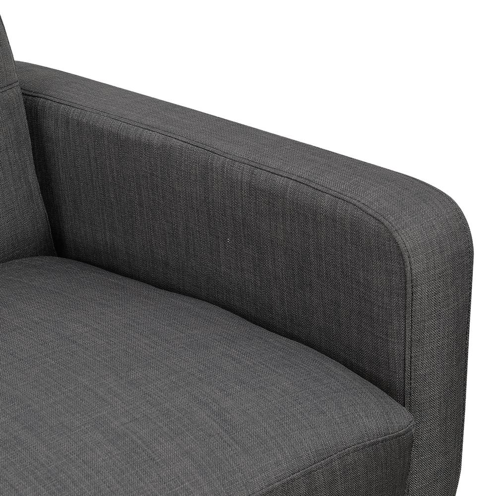 Hailey Loveseat in Charcoal. Picture 9