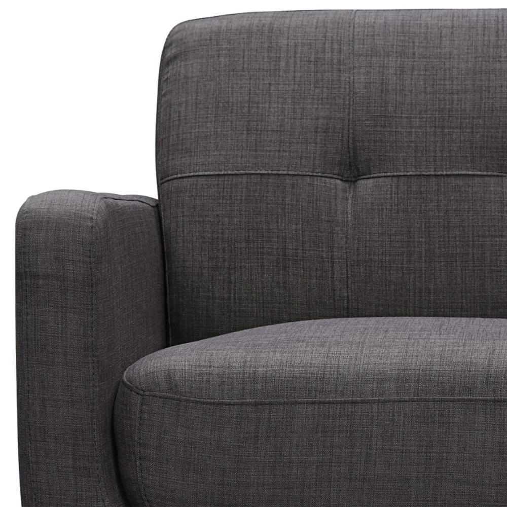 Hailey Loveseat in Charcoal. Picture 10