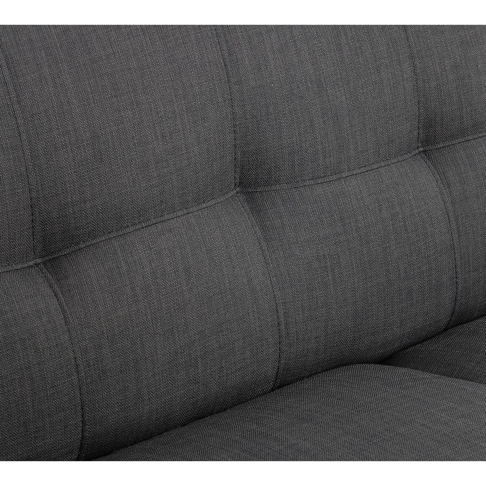 Hailey 3PC Sofa Set in Charcoal. Picture 4