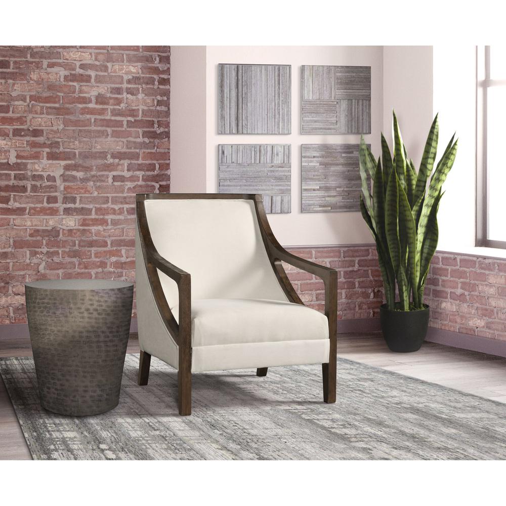 Dayna Accent Chair with Brown Frame. Picture 7