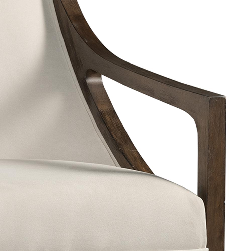 Dayna Accent Chair with Brown Frame. Picture 9