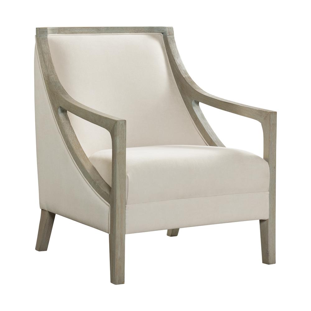 Dayna Accent Chair with White Wash Frame. Picture 1