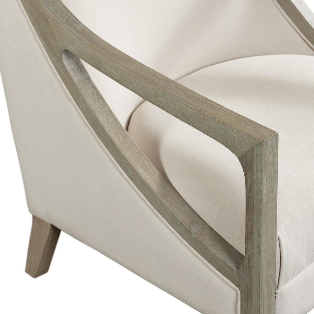 Dayna Accent Chair with White Wash Frame. Picture 10