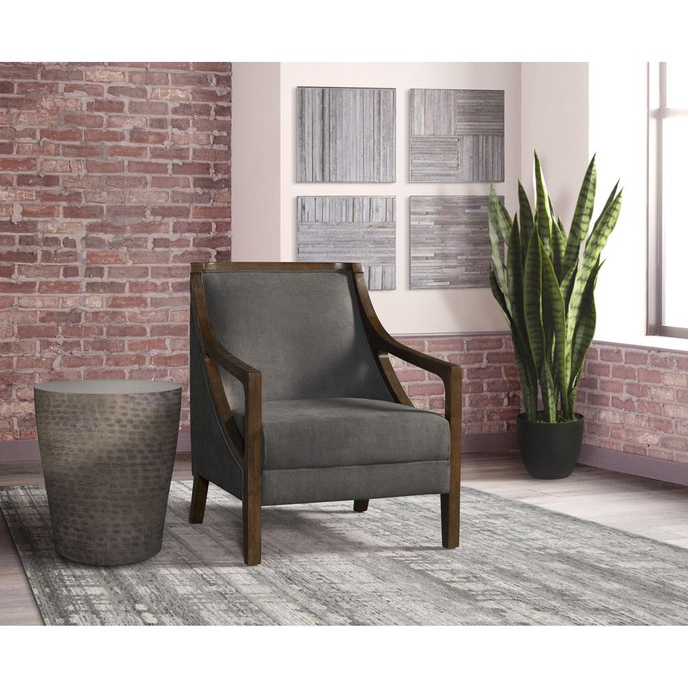 Dayna Accent Chair with Brown Frame. Picture 7